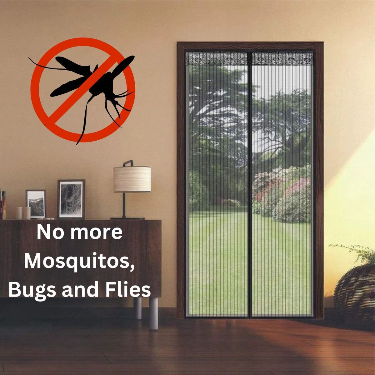 DesiStore™  Magnetic Mosquito Net Curtains