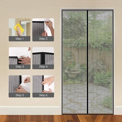 DesiStore™  Magnetic Mosquito Net Curtains